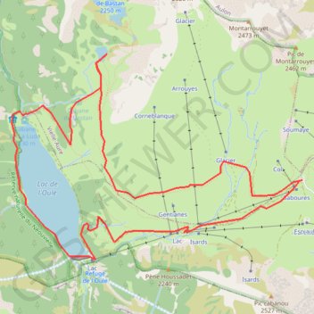 Itinéraire 65-177, distance, dénivelé, altitude, carte, profil, trace GPS