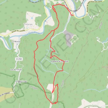 Itinéraire Les dolmens de Pallières 12, distance, dénivelé, altitude, carte, profil, trace GPS