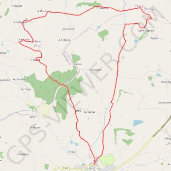 Itinéraire Pèlerins du Nord - La Romieu, distance, dénivelé, altitude, carte, profil, trace GPS