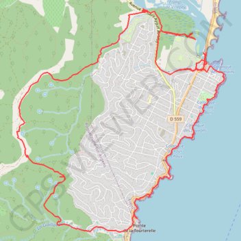 Itinéraire Boucle de Saint-Aygulf, distance, dénivelé, altitude, carte, profil, trace GPS