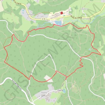 Itinéraire Les loups de Chabrières - Sainte-Feyre, distance, dénivelé, altitude, carte, profil, trace GPS