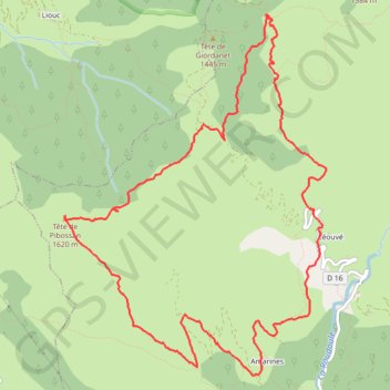 Itinéraire 2024 11 29 - tête de Pibossan sams, distance, dénivelé, altitude, carte, profil, trace GPS