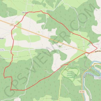 Itinéraire V12, distance, dénivelé, altitude, carte, profil, trace GPS
