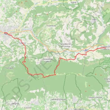 Itinéraire Vaison Apt, distance, dénivelé, altitude, carte, profil, trace GPS