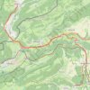 Itinéraire Jougne Romainmôtier, distance, dénivelé, altitude, carte, profil, trace GPS