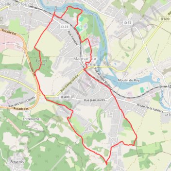 Itinéraire 16-262, distance, dénivelé, altitude, carte, profil, trace GPS