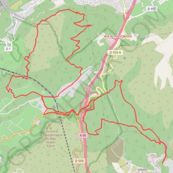 Itinéraire Cassis-Mont Gibaou, distance, dénivelé, altitude, carte, profil, trace GPS