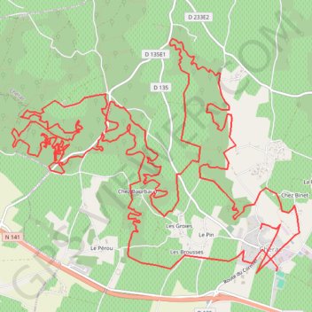 Itinéraire Chérac Cyclisme, distance, dénivelé, altitude, carte, profil, trace GPS