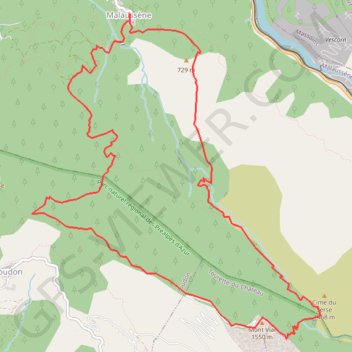 Itinéraire Mont Viale, depuis Malaussene, distance, dénivelé, altitude, carte, profil, trace GPS