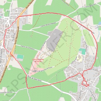 Itinéraire Autour de Connaux, distance, dénivelé, altitude, carte, profil, trace GPS