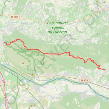 Itinéraire Traversée du petit Luberon, distance, dénivelé, altitude, carte, profil, trace GPS