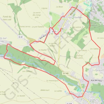 Itinéraire Villers-sur-Coudun - Circuit de la Vallée de l'Aronde, distance, dénivelé, altitude, carte, profil, trace GPS