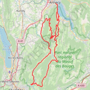 Itinéraire Les Cimes du Lac d'Annecy - Cyclo'Tour, distance, dénivelé, altitude, carte, profil, trace GPS