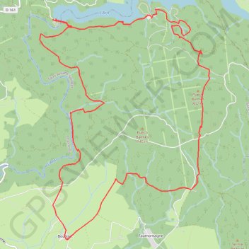 Itinéraire Tarn-Salesses Lac des Saints Peyres, distance, dénivelé, altitude, carte, profil, trace GPS