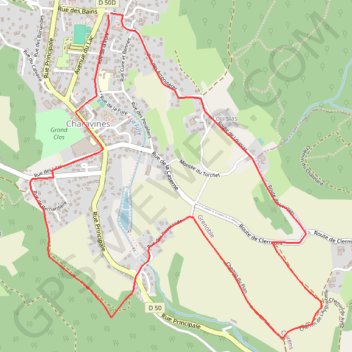Itinéraire Pays Voironnais - Circuit de Louisias, distance, dénivelé, altitude, carte, profil, trace GPS