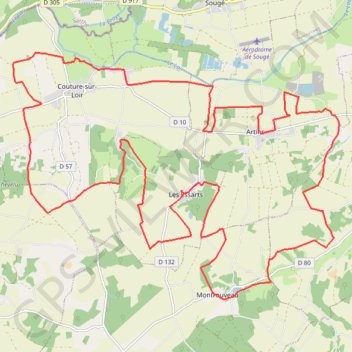 Itinéraire Artins VTT, distance, dénivelé, altitude, carte, profil, trace GPS