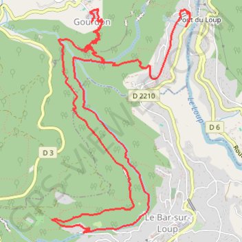 Itinéraire Le chemin du paradis, distance, dénivelé, altitude, carte, profil, trace GPS