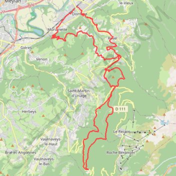 Itinéraire 20220501_104951, distance, dénivelé, altitude, carte, profil, trace GPS