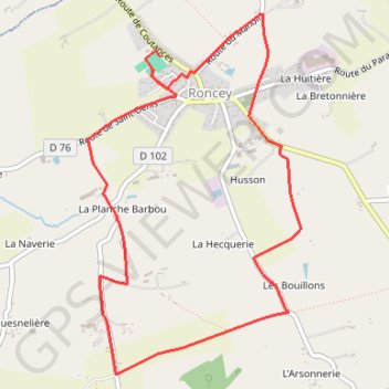 Itinéraire 7 km, distance, dénivelé, altitude, carte, profil, trace GPS