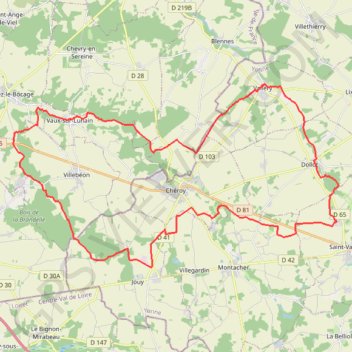 Itinéraire La Rando de Vallery, distance, dénivelé, altitude, carte, profil, trace GPS