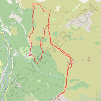 Itinéraire Rando-Puy de tourette-Pic des courmettes, distance, dénivelé, altitude, carte, profil, trace GPS