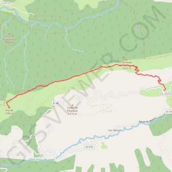 Itinéraire L'Arpille, distance, dénivelé, altitude, carte, profil, trace GPS