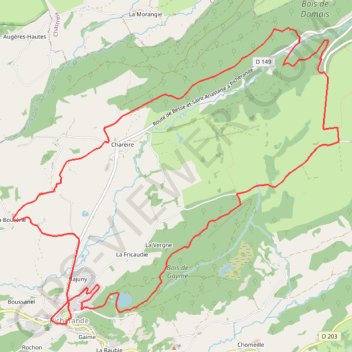 Itinéraire Sancy - L'Escudor - Secteur Picherande, distance, dénivelé, altitude, carte, profil, trace GPS
