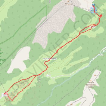 Itinéraire Refuge de Spée, distance, dénivelé, altitude, carte, profil, trace GPS