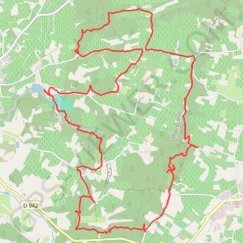 Itinéraire Les Ocres de Mormoiron, distance, dénivelé, altitude, carte, profil, trace GPS