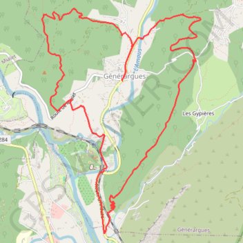 Itinéraire La Bambouseraie de Prafrance, distance, dénivelé, altitude, carte, profil, trace GPS