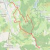 Itinéraire Farnay - Croix de Montvieux - Farnay, distance, dénivelé, altitude, carte, profil, trace GPS