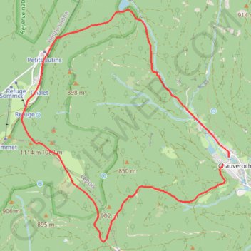 Itinéraire La Planche des Belles Filles, distance, dénivelé, altitude, carte, profil, trace GPS