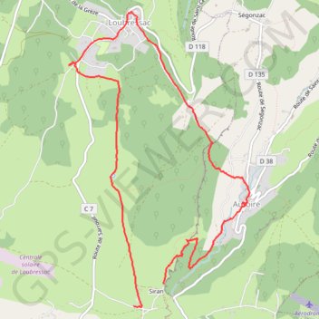 Itinéraire Loubressac Autoire Loubressac, distance, dénivelé, altitude, carte, profil, trace GPS