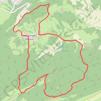 Itinéraire Les Monts D'Arlier - Les Granges Dessus, distance, dénivelé, altitude, carte, profil, trace GPS