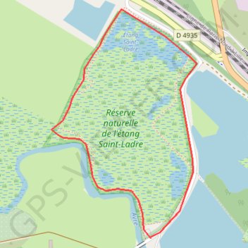 Itinéraire La réserve naturelle de l'étang Saint-Ladre - Boves, distance, dénivelé, altitude, carte, profil, trace GPS