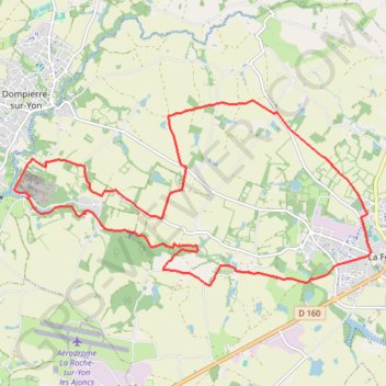 Itinéraire Sentiers autour de la Ferrière, distance, dénivelé, altitude, carte, profil, trace GPS