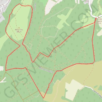 Itinéraire Les 4 sapins, distance, dénivelé, altitude, carte, profil, trace GPS