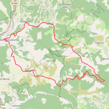 Itinéraire Préalpine, distance, dénivelé, altitude, carte, profil, trace GPS