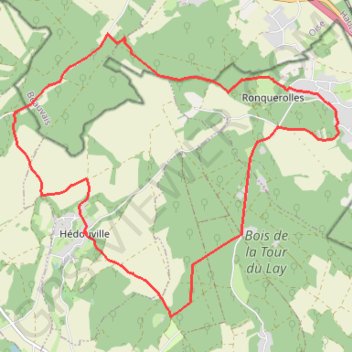 Itinéraire Au nord du Sausseron, distance, dénivelé, altitude, carte, profil, trace GPS