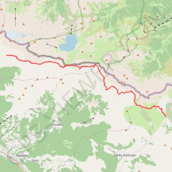 Itinéraire Via-Alpina R60-R61 - Schesaplanahutte - Partnum, distance, dénivelé, altitude, carte, profil, trace GPS