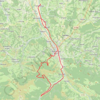 Itinéraire Col du Couret, distance, dénivelé, altitude, carte, profil, trace GPS