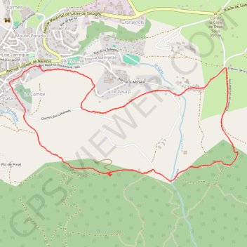 Itinéraire Les Cabannes, distance, dénivelé, altitude, carte, profil, trace GPS