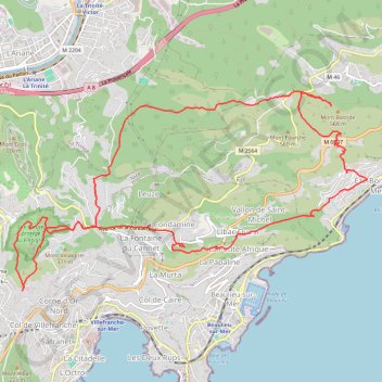 Itinéraire 2024-03-14 13:49:26, distance, dénivelé, altitude, carte, profil, trace GPS