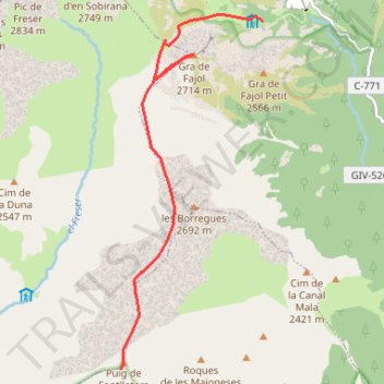 Itinéraire GPX448, distance, dénivelé, altitude, carte, profil, trace GPS