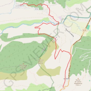 Itinéraire La martre ,la bastide, distance, dénivelé, altitude, carte, profil, trace GPS