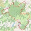 Itinéraire Le petit César, Pierrelaine, Caux, Meuzac VTT, distance, dénivelé, altitude, carte, profil, trace GPS