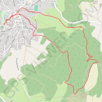 Itinéraire La forêt du puy Saint Romain, distance, dénivelé, altitude, carte, profil, trace GPS