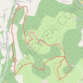 Itinéraire Tour du Pikassary à Bidaray 64, distance, dénivelé, altitude, carte, profil, trace GPS