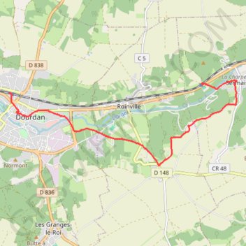 Itinéraire Le château de Dourdan, distance, dénivelé, altitude, carte, profil, trace GPS