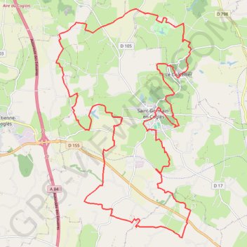 Itinéraire Saint-Germain-en-Cogles, distance, dénivelé, altitude, carte, profil, trace GPS